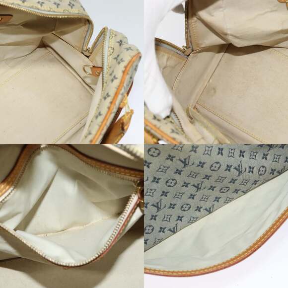 LOUIS VUITTON Monogram Mini Marie Hand Bag Blue M92003 - Picture 12 of 13